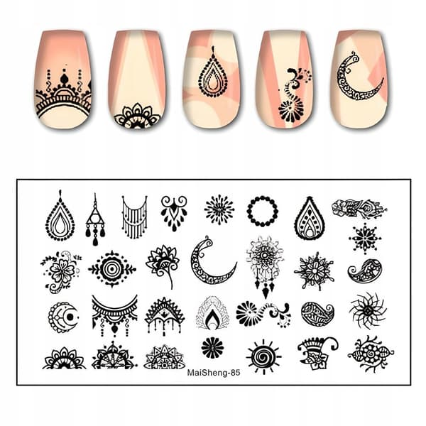Nail Art Stempelplade MaiSheng-85