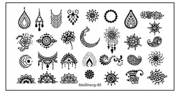 Nail Art Stempelplade MaiSheng-85