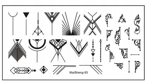 Nail Art leimalevy MaiSheng-93