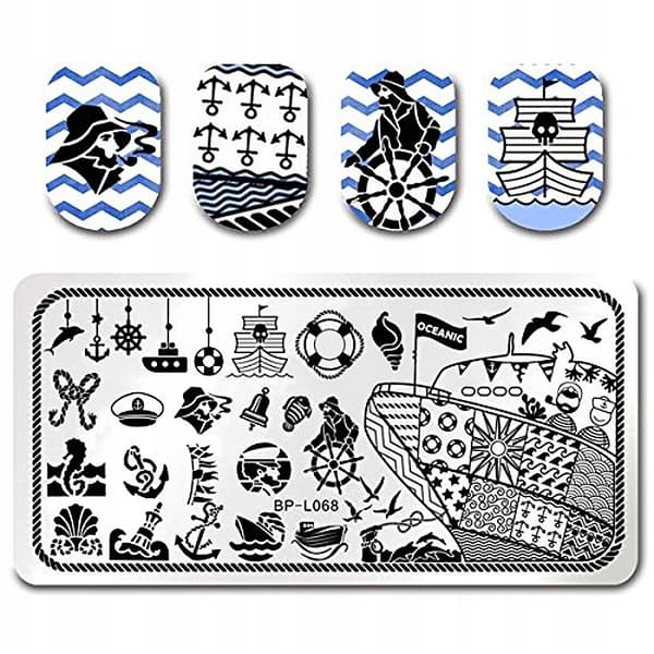 Born Pretty Nail Art Stämpelplatta - L068