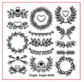 Miniatyrbild 10 av 11: Nagelkonst Stämpelplatta Fingerängel - A046