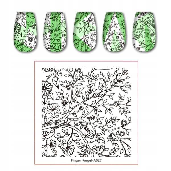 Neglekunst Stempelplade Finger Engel - A027