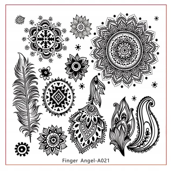 Neglekunst Stempelplade Finger Engel - A021