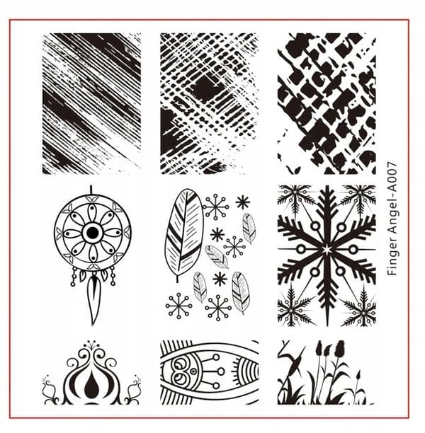 Neglekunst Stempelplade Finger Engel - A007