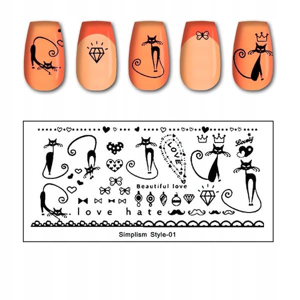 Stämpelplatta för nagelkonst SimplismStyle-01