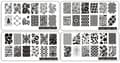 Miniatyrbild 2 av 11: SET 4x Stämpelplattor Nagelkonst