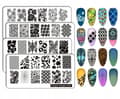 Miniatyrbild 1 av 11: SET 4x Stämpelplattor Nagelkonst