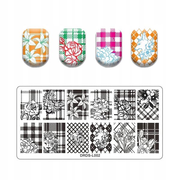 Nagelkonst Stämpelplatta DRDS-L002