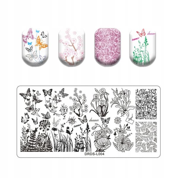 Nagelkonst Stämpelplatta DRDS-L004