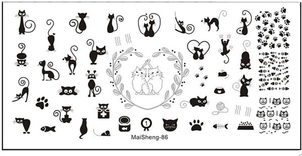 Nail Art leimalevy MaiSheng-86