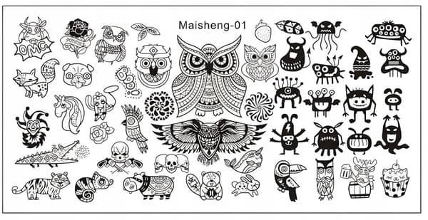 Nail Art leimalevy MaiSheng-01