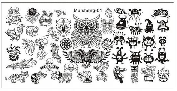 Nail Art leimalevy MaiSheng-01