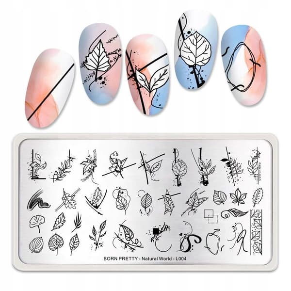 Born Pretty Neglekunst Stempelplade - Natural World - L004
