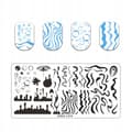 Miniatyrbillede 3 af 11: Neglekunst-stempelplade DRDS-L019