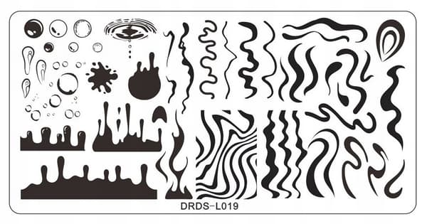 Neglekunst-stempelplade DRDS-L019
