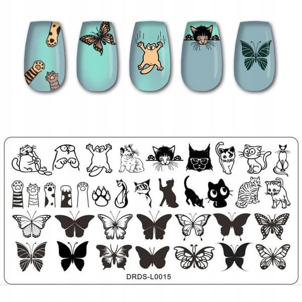 Nagelkonst Stämpelplatta DRDS-L0015