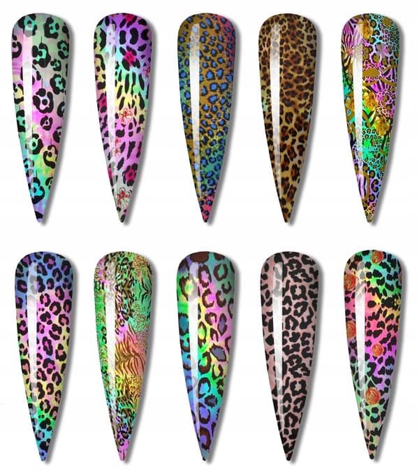 Transferfolie 10 cm x 4 cm Panther-set 10 st