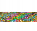 Miniatyrbillede 4 af 11: Transferfolie 10 cm x 4 cm Leopardblomster Holo