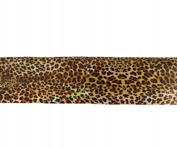 Transferfilm 10cmx4cm brun leopardprickig