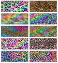 Miniatyrbild 5 av 11: Transferfilm 10cmx4cm brun leopardprickig