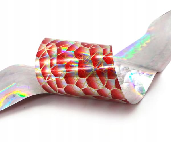 Transferfolie 10 cm x 4 cm giraffmosaik holografisk