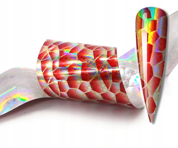 Transferfolie 10 cm x 4 cm giraffmosaik holografisk