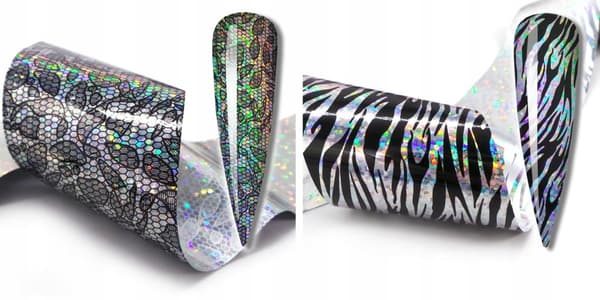 10 kpl siirtofoliota 10 cm x 4 cm seeprapitsisetti