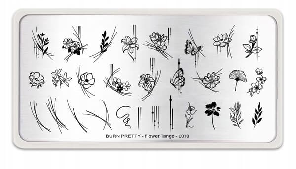 Neglekunst Stempelplade BLOMSTER