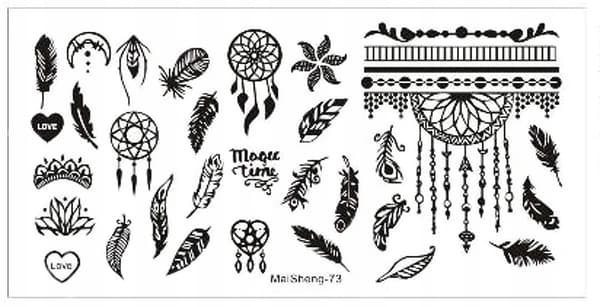 Nail Art leimalevy MaiSheng-73