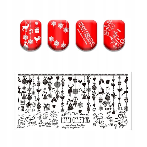 Neglekunst Stempelplade Finger Engel - MC 01