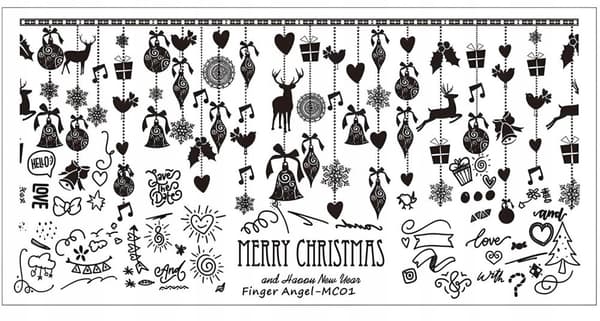 Neglekunst Stempelplade Finger Engel - MC 01