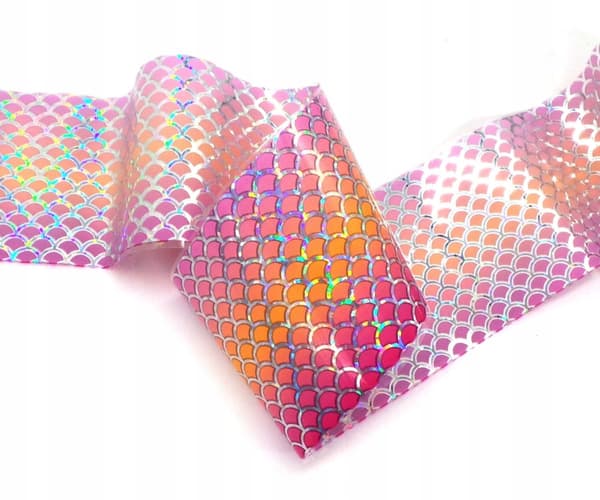 TRANSFERFOIL 10 cm x 4 cm HAVFRUE, SKAL, OMBRE