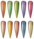 Miniatyrbillede 7 af 11: TRANSFERFOIL 10 cm x 4 cm HAVFRUE, SKAL, OMBRE