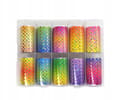 Miniatyrbillede 11 af 11: TRANSFERFOIL 10 cm x 4 cm HAVFRUE, SKAL, OMBRE