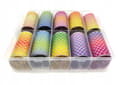 Pikkukuva 7 / 11: 10 kpl siirtofoliota 10 cm x 4 cm merenneito-ombre-setti