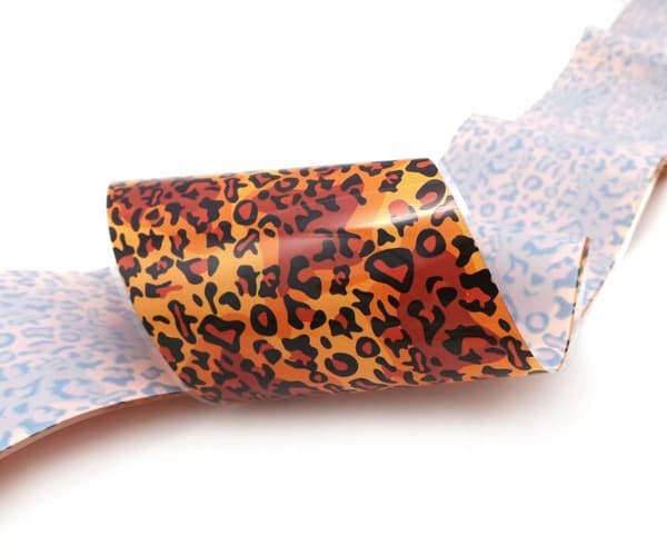 TRANSFERFILM 10 cm x 4 cm LEOPARDPLETTEDE GEPARD