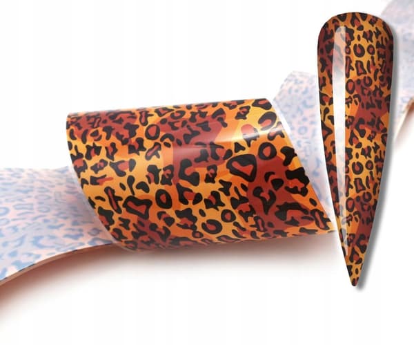 TRANSFERFILM 10 cm x 4 cm LEOPARDPLETTEDE GEPARD