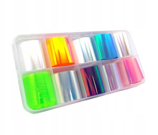Transferfolie 10x2,5cm Opal Havfrue Aurora Pink