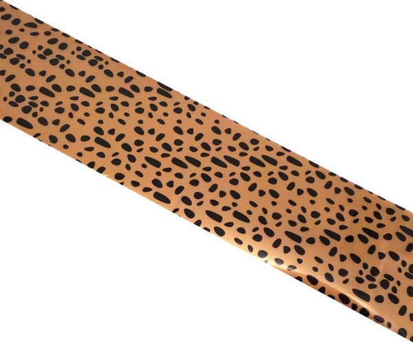 Transferfilm 10 cm x 4 cm leopardplettede lapper