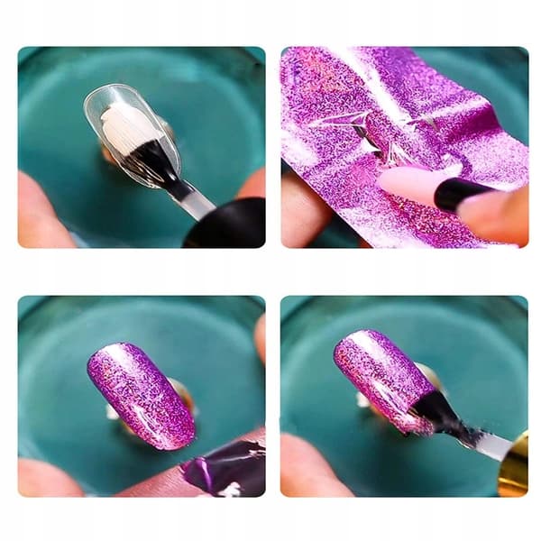 10x TRANSFERFOIL 10x2,5cm HOLOGRAFISK SET