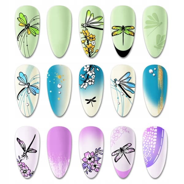 DRAGONFLY Nagelkonst Stämpelplatta