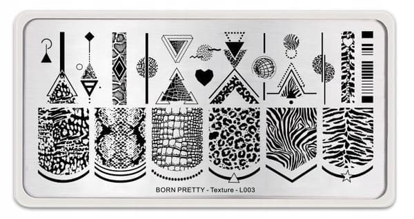 Nagelkonst Stämpelplatta ZEBRA SPOT