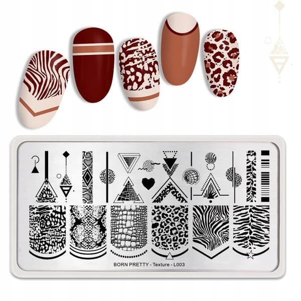 Nagelkonst Stämpelplatta ZEBRA SPOT