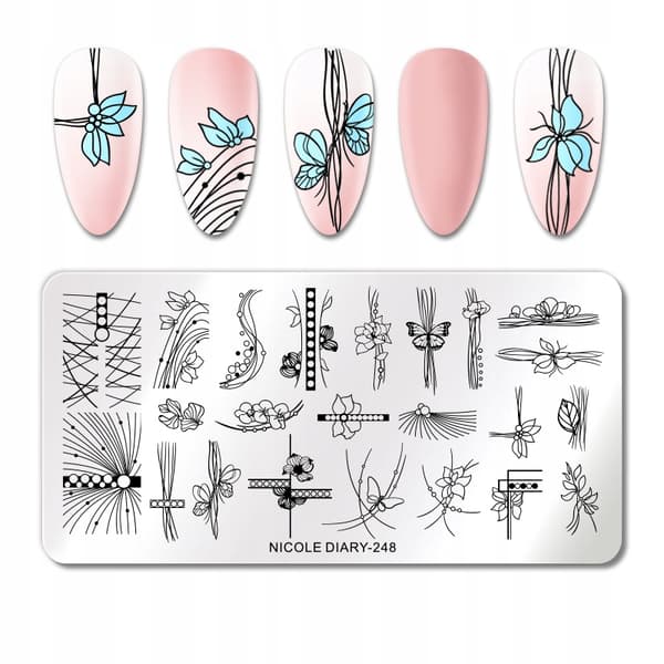 Neglekunst stemplingsplade BLOMSTER SOMMER