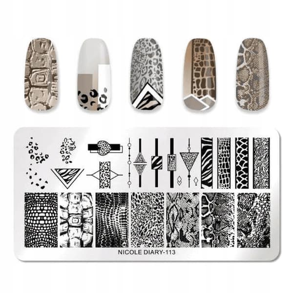 Neglekunst stemplingsplade ZEBRA PANTHER