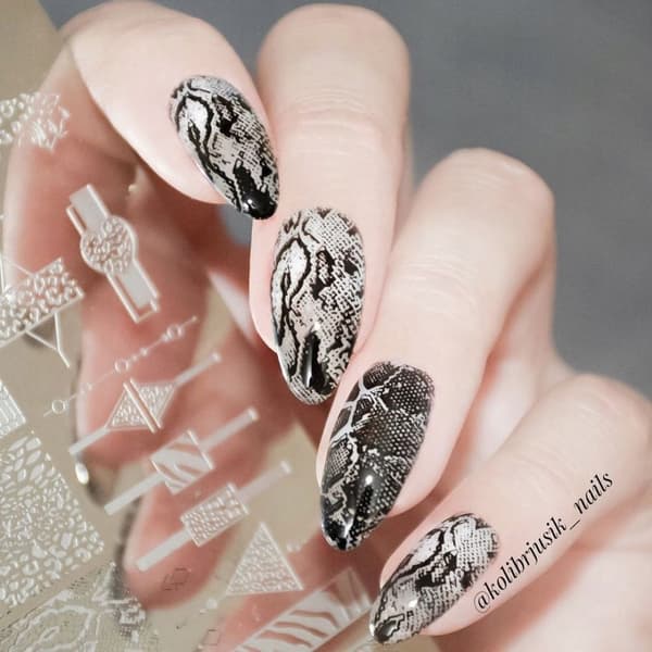 Neglekunst stemplingsplade ZEBRA PANTHER