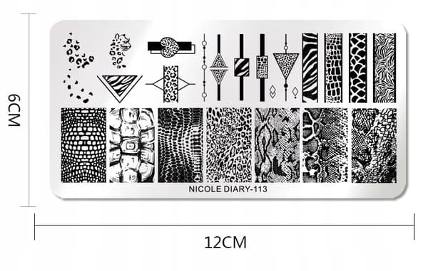 Neglekunst stemplingsplade ZEBRA PANTHER