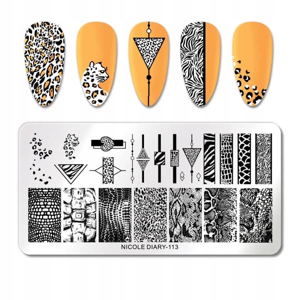 Neglekunst stemplingsplade ZEBRA PANTHER