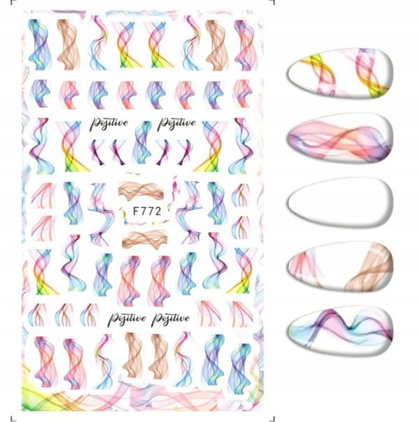 Nagelkonstklistermärken Design ILLUSION