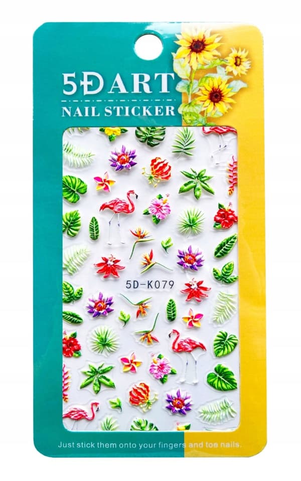 5D Neglekunstklistermærker FLAMINGO Designs